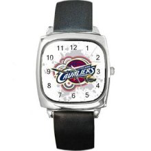 Cleveland Cavaliers Unisex Silver-Tone Square Metal Watch 08