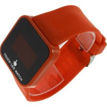 Colorful Led Digital Touch Screen Silicone Date Unisex Sport Wrist Watch