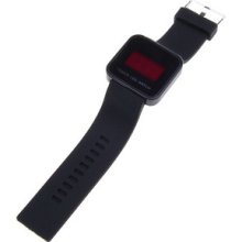 Cool Black Color Touch Screen Digital Led Wrist Watch Silicone Band