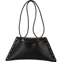 Demonia Rubber Bag With Studs Fetish Goth Emo Punk Vegan