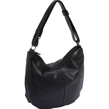 Derek Alexander Two Top Zip Hobo Black