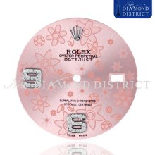 Diamond Pink Flower Dial For Rolex Datejust 36mm Watch