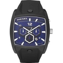 Diesel Chronograph Black Silicone Strap Mens Watch DZ4188 ...