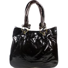 [Dignity Roxanne]Coffee Leatherette Satchel Bag Handbag