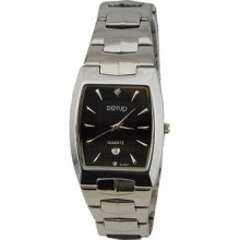 Dinuo Men's Good Quality Black & Silver Fashion Casual Quartz Wrist Watchâ€‹ 5347