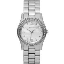 DKNY Small Round Bracelet Watch Silver