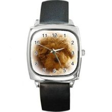 Dog Unisex Silver-Tone Square Metal Watch 13