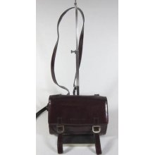 Dolce & Gabbana Wine Patent Cross Body Handbag