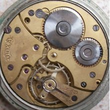 Doxa Pocket Watch Movement Enamel Dial & Case Parts 51 Mm. Balance Ok. To Rest.