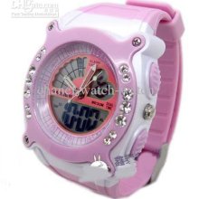 Dual Display Watches New 5 Pcs Pasnew Pse-309 Pink Children's Watch