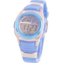 Dunlop DUN-111L04 - Dunlop Lady Digital Chronograph Watch, Blue Dial And Band.