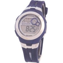 Dunlop DUN-115L03 - Dunlop Lady Digital Chronograph Watch, Blue Dial And Band.