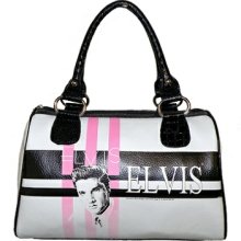 Elvis PresleyÂ® Tartan Plaid Faux Leather Satchel Bag