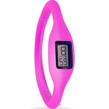 Esso Unisex Pink Ion Rubber Silicone Watch (Small (16cm))