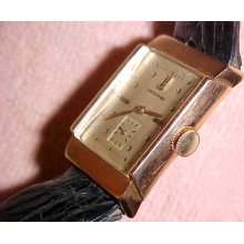 Estate 14kt Solid Rose Gold Longines Hooded Lugs