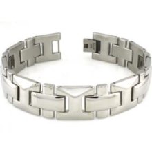 EWC B32147W Stainless Steel Cross Link Bracelet