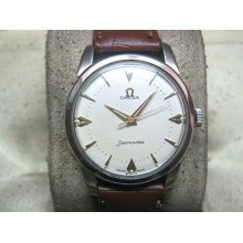 Excellent Original Two Tone Dial Omega Seamaster Watch Vintage Swiss Free Dhl