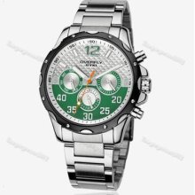 Eyki Luxury Luminous Pointer Date Japan Quartz Men Sport Wrist Watch Green Lg00