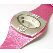 Fahrenheit Metallic Pink Ladies Fashion Watch