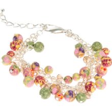 Fall '12 Viva Beads Silk Chiffon Handmade Clay Beaded Mesh Bracelet