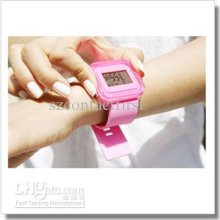 Fashion..100 Pc New Jelly Silicone Sports Unisex Wrist Watch Bbh