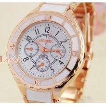 Fashion Mens Rose Gold Deco Dial Jp Quartz Wrist Watch Gift Special Offer