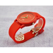 Fashion Unisex Jelly Candy Dial Quartz Wrist Silicone Watch Bangle 10 Colors Hot