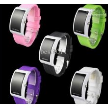 Fashion Watch Led Luxury Date Digital Watch Lady And Mens Sports Red