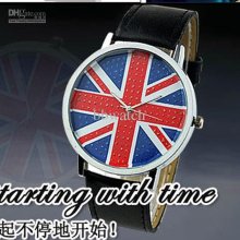 Fashion Womage Brand Uk Flag Dial Unisex Quartz Watches Men Women 10