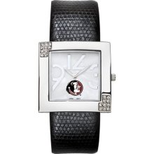 Florida State Seminoles FSU Womens Glamour Leather Watch