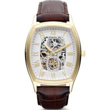 Fossil Ansel Automatic Leather Watch Brown - ME3026