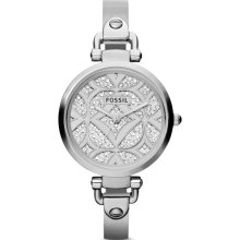 Fossil Georgia Crystals Dial Stainless Steel Ladies Watch ES3292