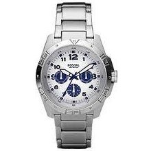 Fossil Multifunction Bq9400 Silver Dial Watch