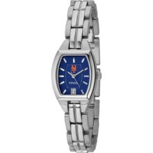 Fossil York Mets Ladies Stainless Steel Analog Cushion Watch