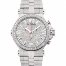 Full Diamond Dial and Bezel Joe Rodeo Phantom Watch 8.75 Carats