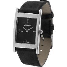 Geneva Platinum Men's Rectangle Face Fashion Watch