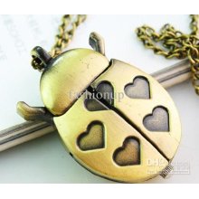 Gifts Pockhottest Cute Retro Pocket Watch New Fashion Lady Beetles W