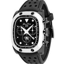 Glam Rock Watches Gulfstream Chronograph Black Dial White Ceramic Case