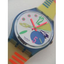 Gn125 Swatch 1993 Crazy Eight Authentic In Box