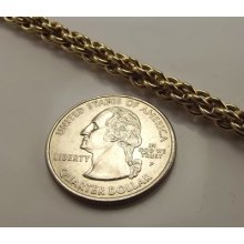 Gold Over 925 Sterling Silver 7.25 Inch Wide Designer Inspired Cable Bracelet