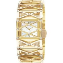 Gold Plated Covered Case Scratch-resistant Beautiful Women's Watch Ew898258d