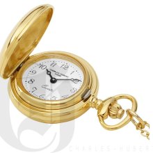 Gold-Plated Polished Finish Quartz Pendant Watch 6767