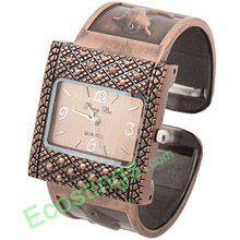 Good Brass Stainless Steel Bangle Quartz Wristwatch