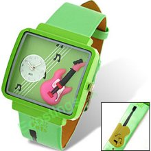 Good Jewelry Girls Leather Quartz Wrist Watch Green