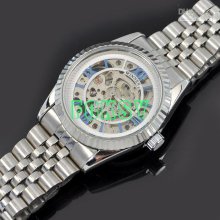 Good Quality. Men's Stainless Steel Bands Automatic Watch Luxury Wat