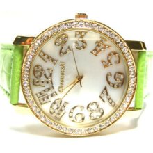 Green Strap Summer Dress Women Mens Bling Watch Fag12