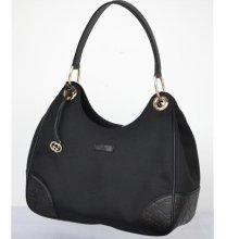 Gucci 257265 Colbert Canvas Hobo Handbag Shoulderbag - Black/Black