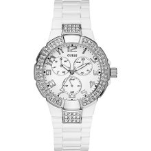 Guess Designer Women's Watches, Steel - Crystal Chrono Watch