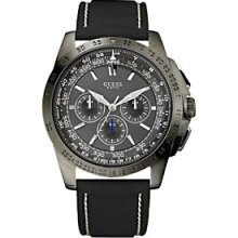 Guess Gunmetal Euro Cool Chronograph Watch Men's