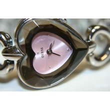 Guess Heart-shaped Case Women Watch Model I95259l2- Will Fit 6